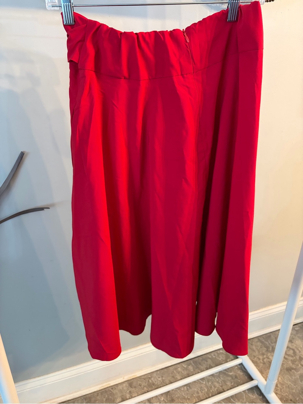 NWT ✨ Women's High Waist A-Line Pockets Skirt Skater Flared Midi Skirt size M - Picture 4 of 8